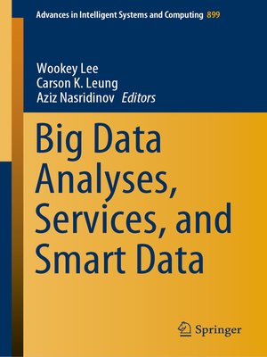 cover image of Big Data Analyses, Services, and Smart Data